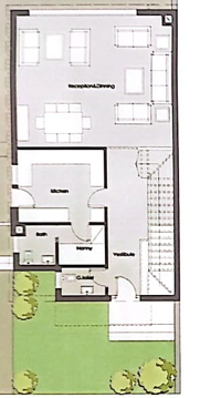 Floor plan for villa at Badya