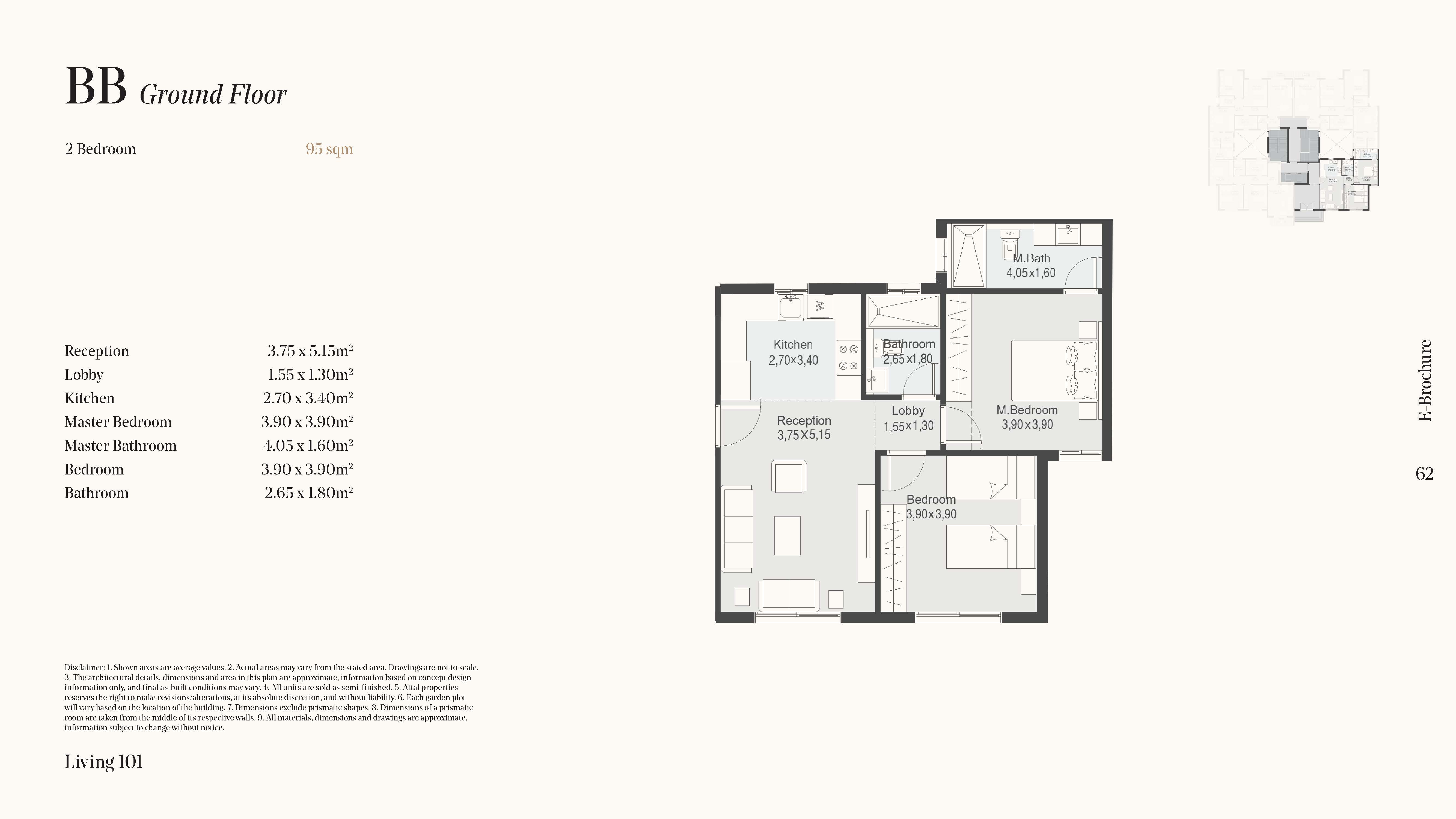 Floor plan for apartment at The 101