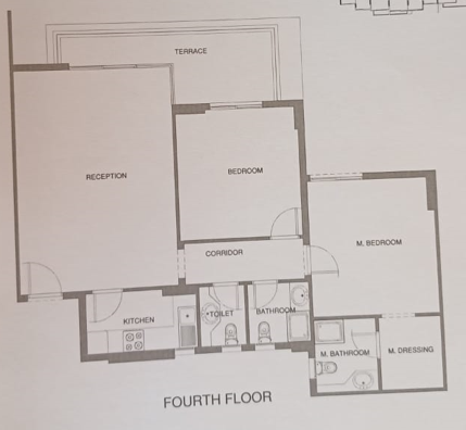 Floor plan for apartment at Mountain View ICity New Cairo