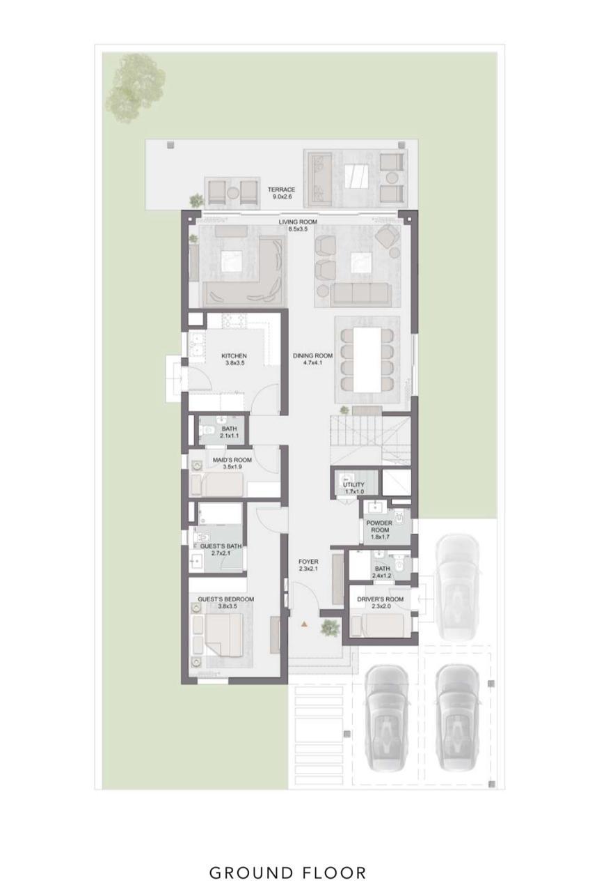 Floor plan for villa at Soul