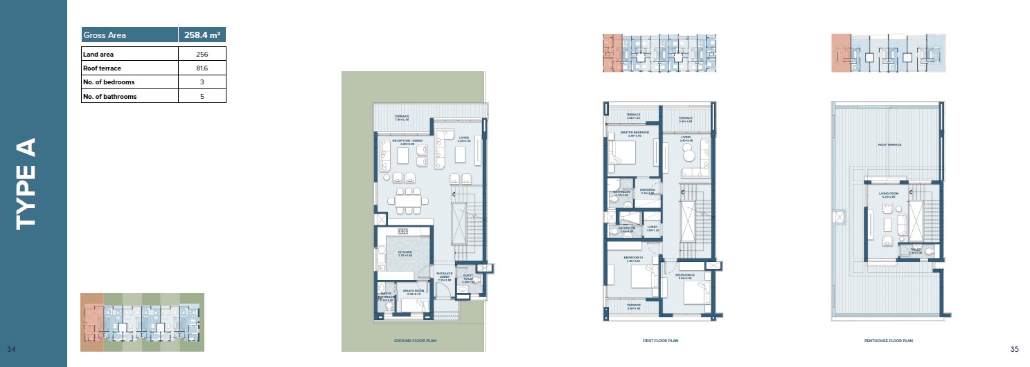 Floor plan for townhouse at Mazarine Ria
