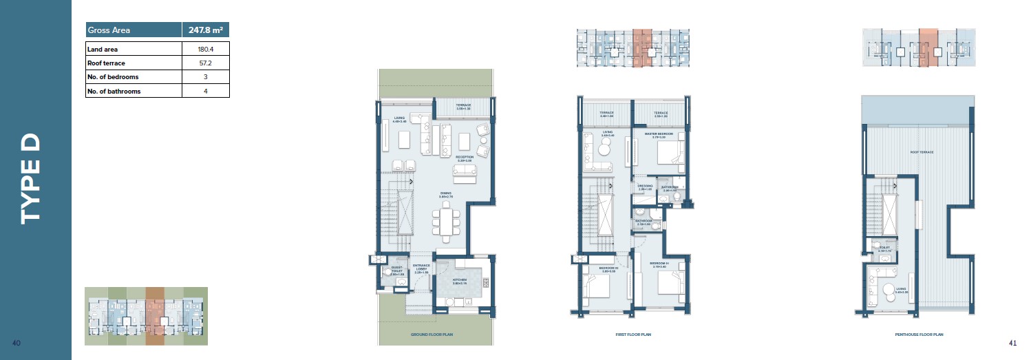 Floor plan for townhouse at Mazarine Ria