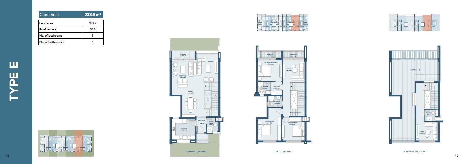Floor plan for townhouse at Mazarine Ria