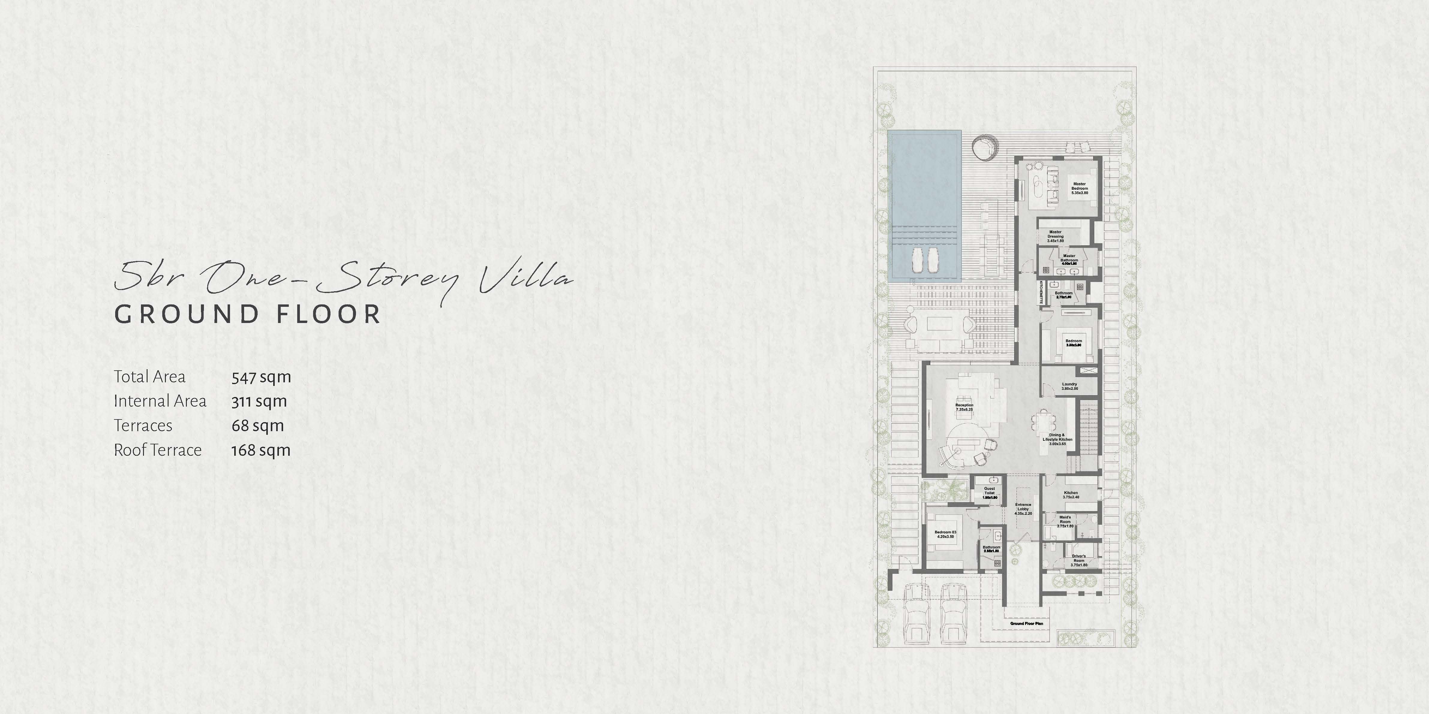 Floor plan for villa at The Med