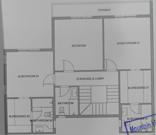 Floor plan for duplex at Aliva Mountain View Mostakbal City