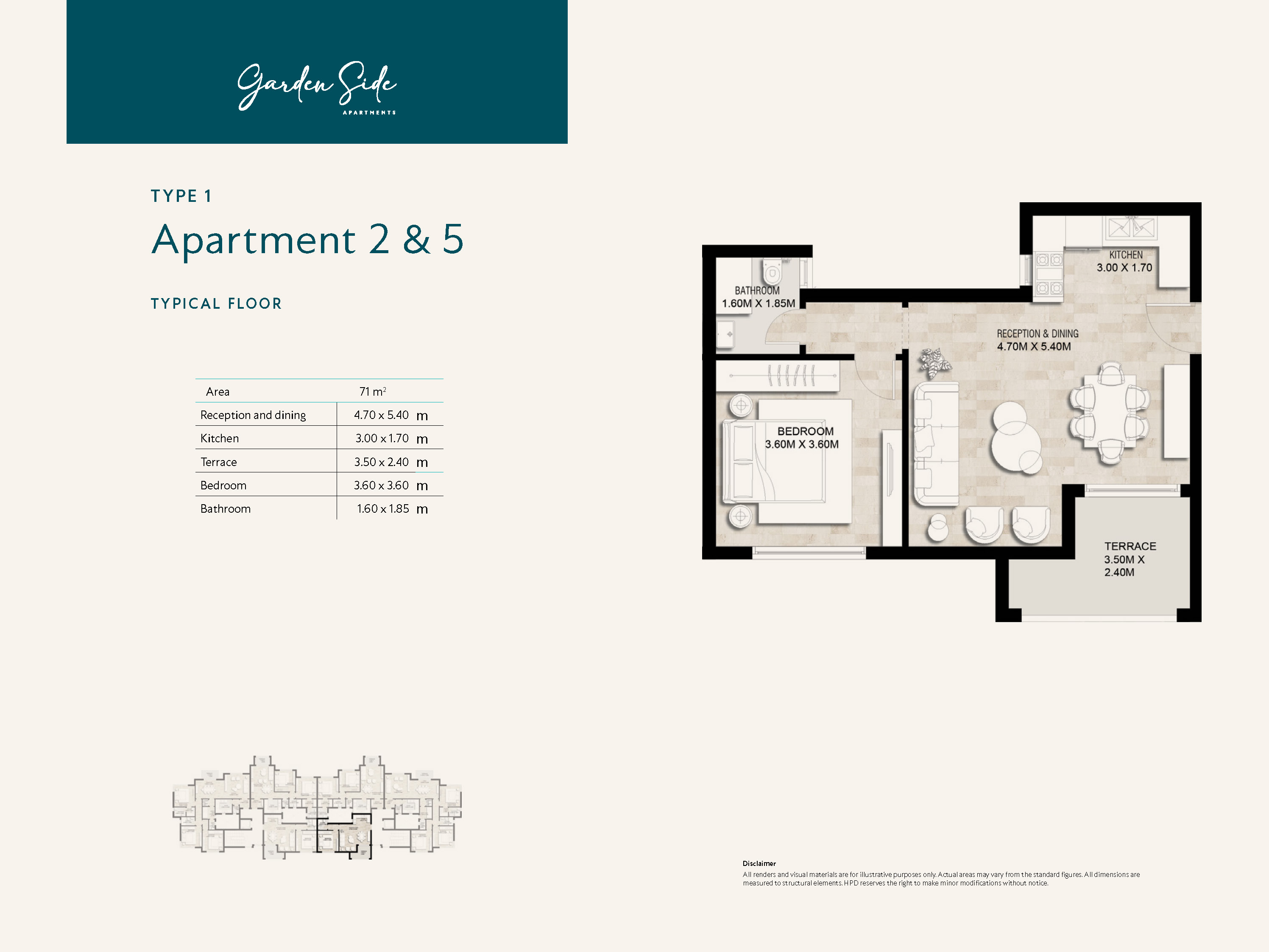 Floor plan for apartment at Garden Lakes