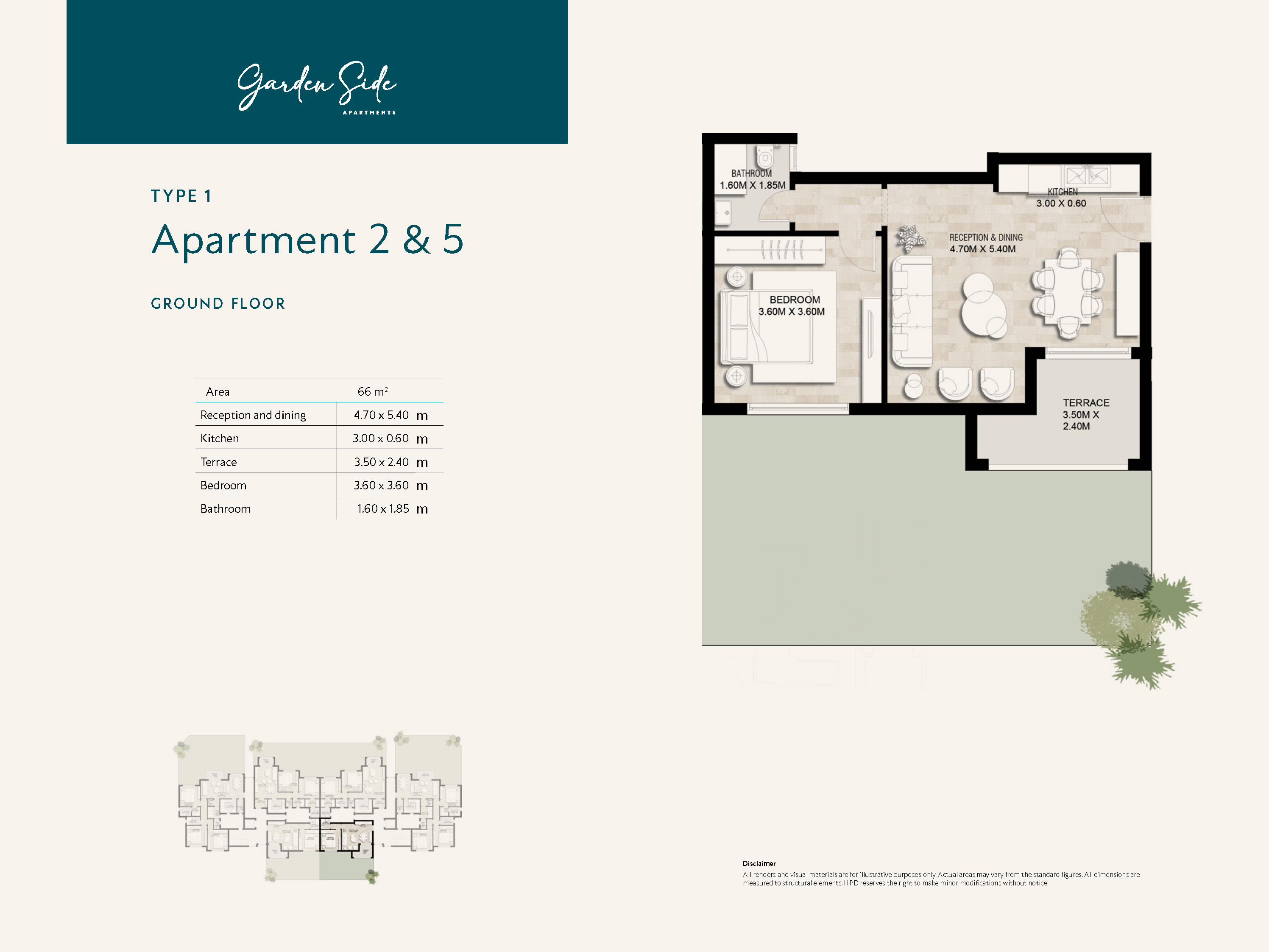 Floor plan for apartment at Garden Lakes