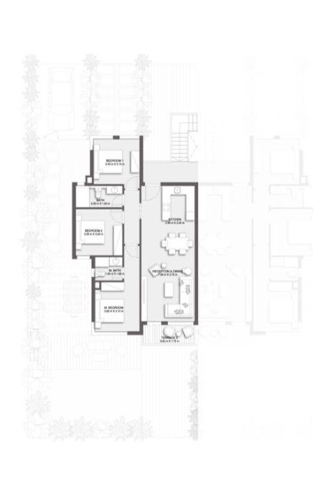 Floor plan for chalet at Plage