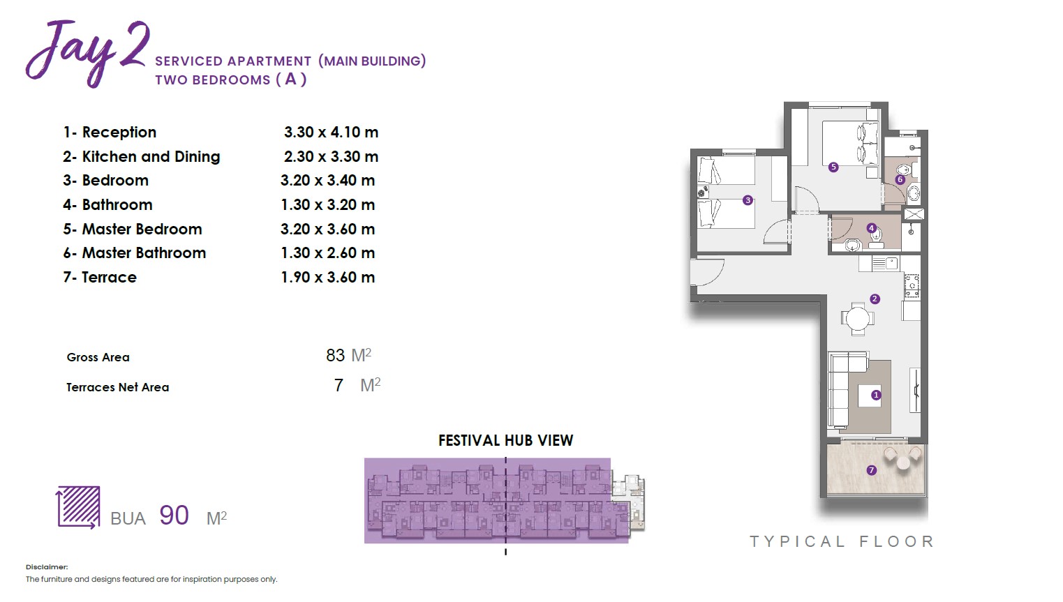 Floor plan for apartment at D.O.S.E