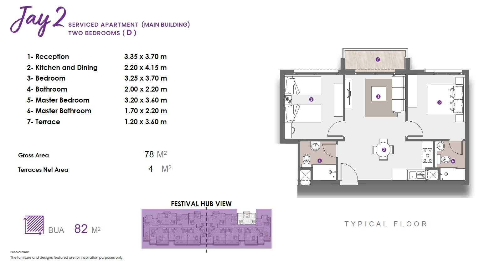 Floor plan for apartment at D.O.S.E