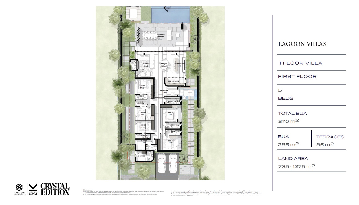 Floor plan for villa at Katameya Coast