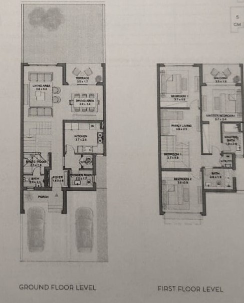 Floor plan for townhouse at Belle Vie