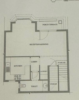 Floor plan for townhouse at Aliva Mountain View Mostakbal City