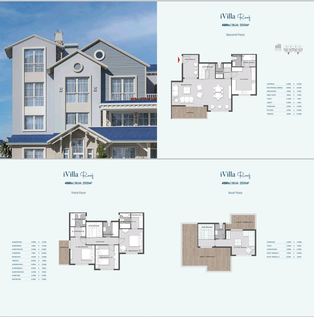 Floor plan for duplex at Aliva Mountain View Mostakbal City