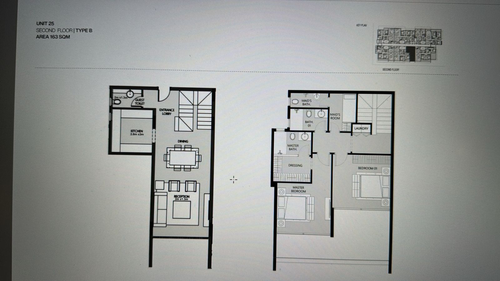Floor plan for duplex at Nmq