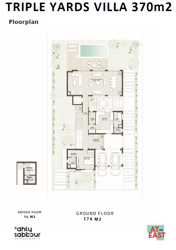 Floor plan for villa at At East
