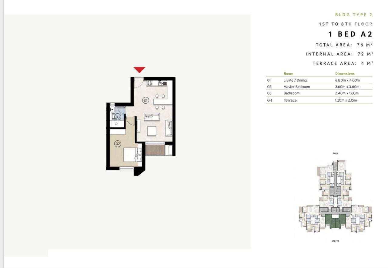 Floor plan for apartment at ZED East