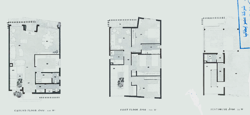 Floor plan for villa at Vinci