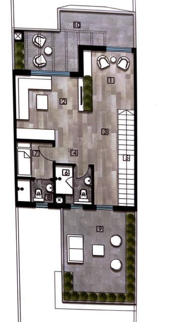 Floor plan for townhouse at Eastshire