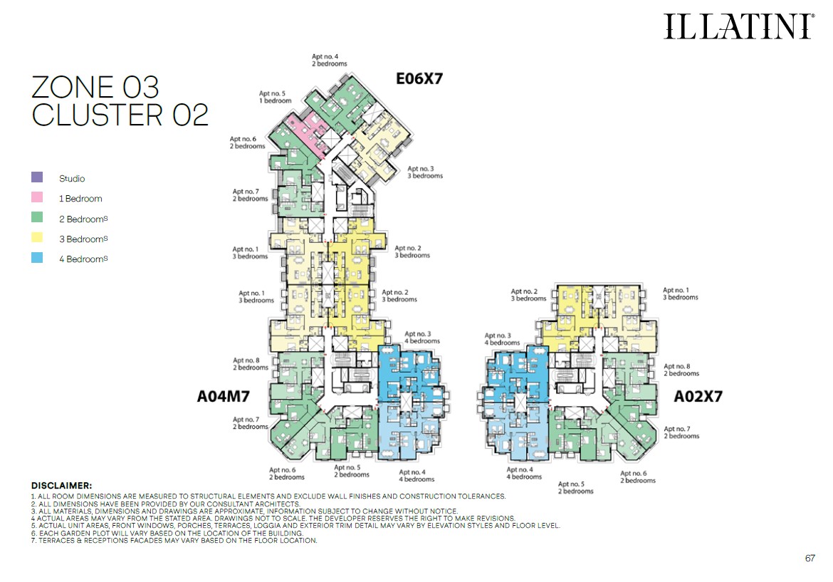 Floor plan for apartment at Il Latini SED
