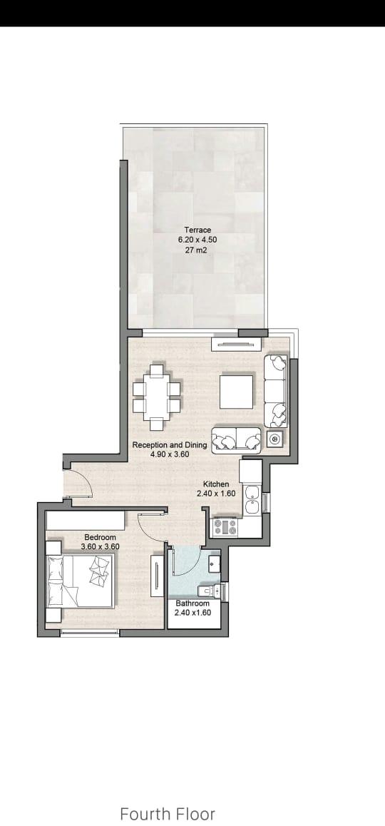 Floor plan for chalet at Hyde Park North - Seashore