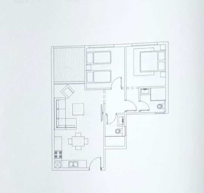 Floor plan for chalet at Cali Coast Ras El Hekma