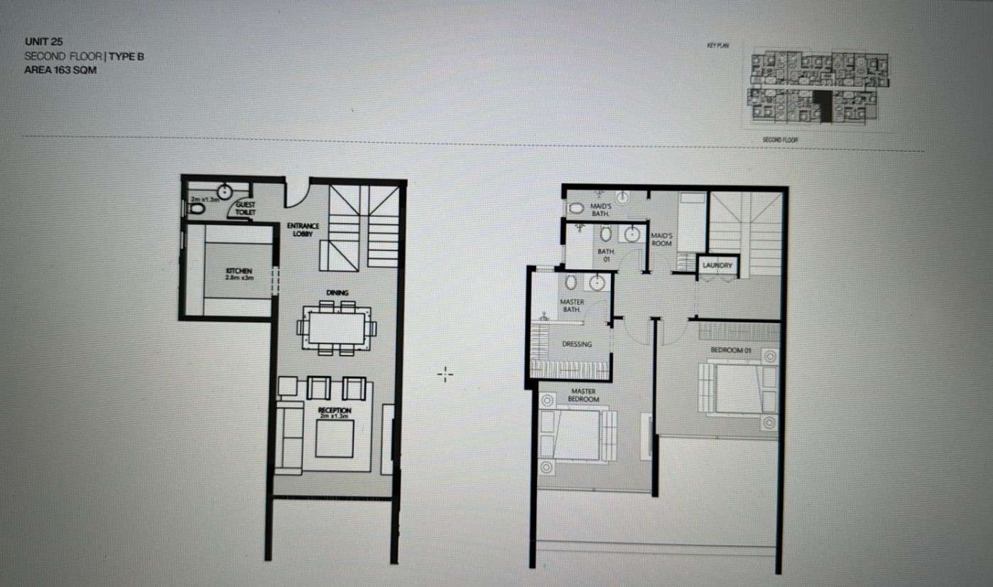 Floor plan for apartment at Nmq