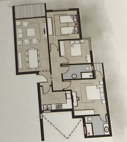 Floor plan for apartment at De Joya 1