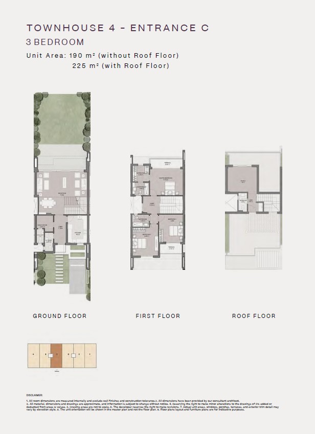 Floor plan for townhouse at Spire - Club Hills