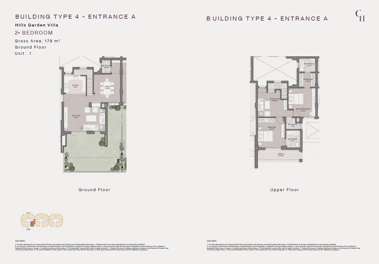 Floor plan for duplex at Club Hills Residence