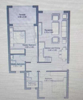 Floor plan for chalet at Hyde Park North - Seashore