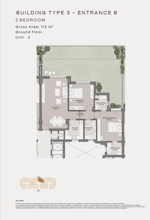 Floor plan for apartment at Club Hills Residence