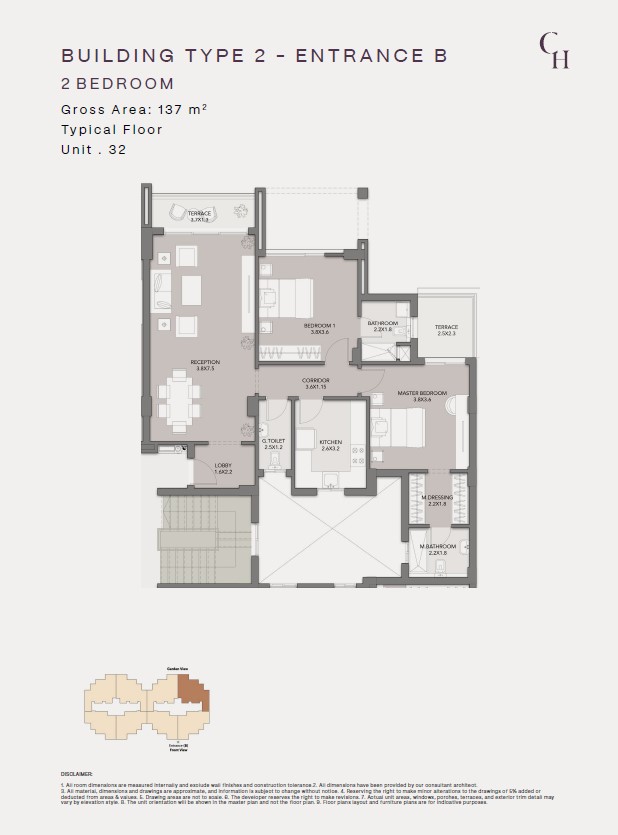 Floor plan for apartment at Club Hills Residence