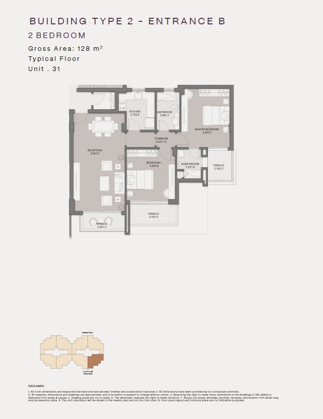 Floor plan for apartment at Club Hills Residence