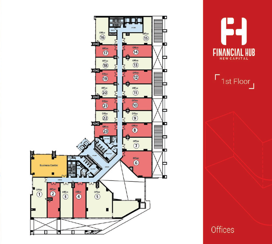 Floor plan for  at Financial Hub