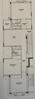 Floor plan for duplex at Mountain View Hyde Park
