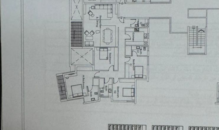 Floor plan for apartment at Palm Hills New Cairo