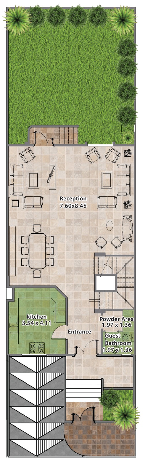 Floor plan for villa at Rock Eden