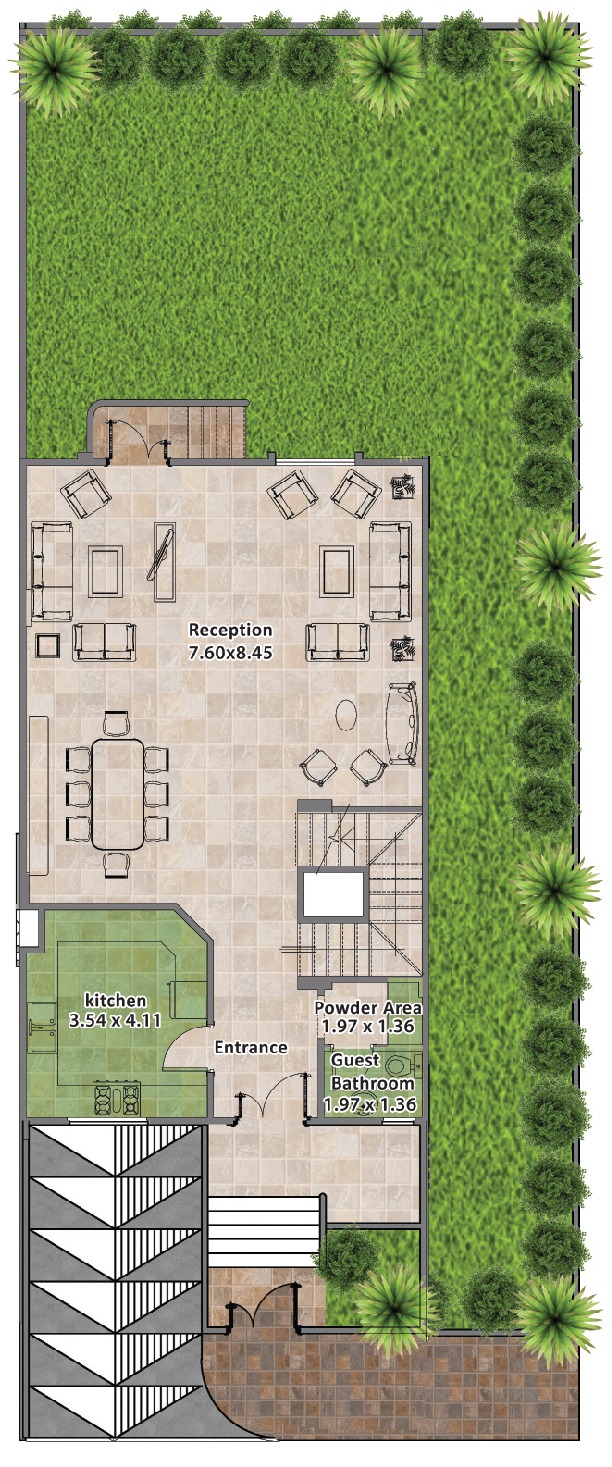 Floor plan for villa at Rock Eden