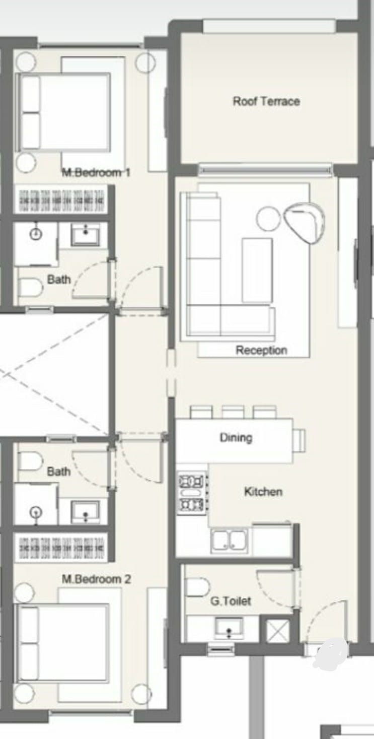 Floor plan for chalet at Hacienda Waters