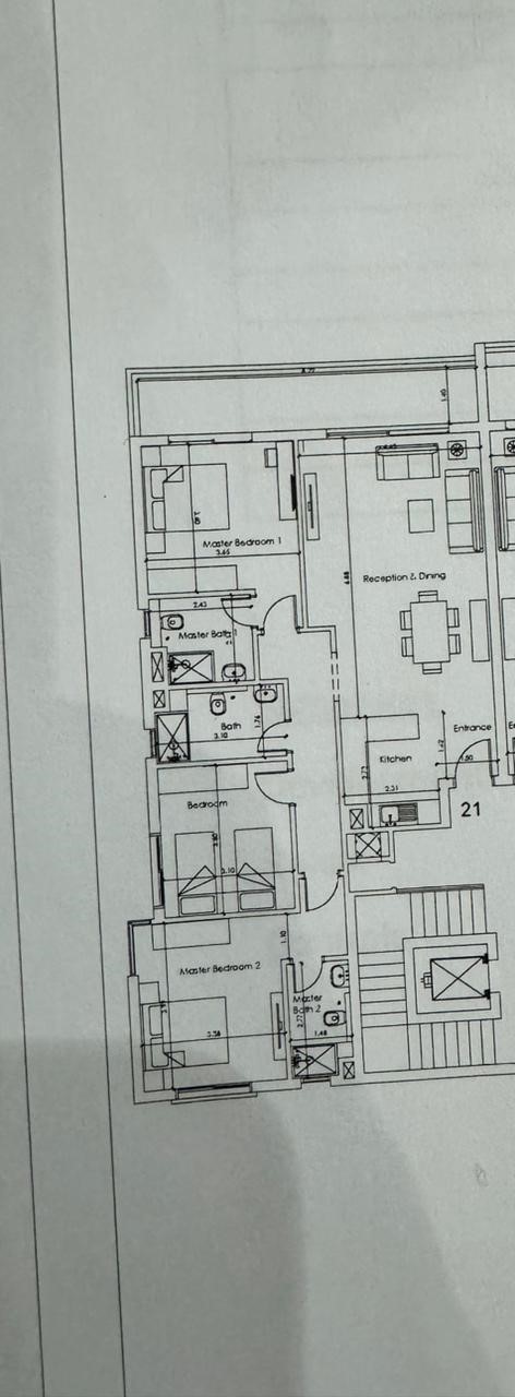 Floor plan for chalet at Hacienda Bay