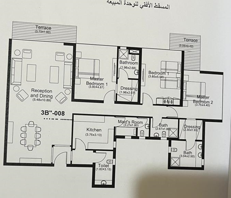 Floor plan for apartment at The Capitalway