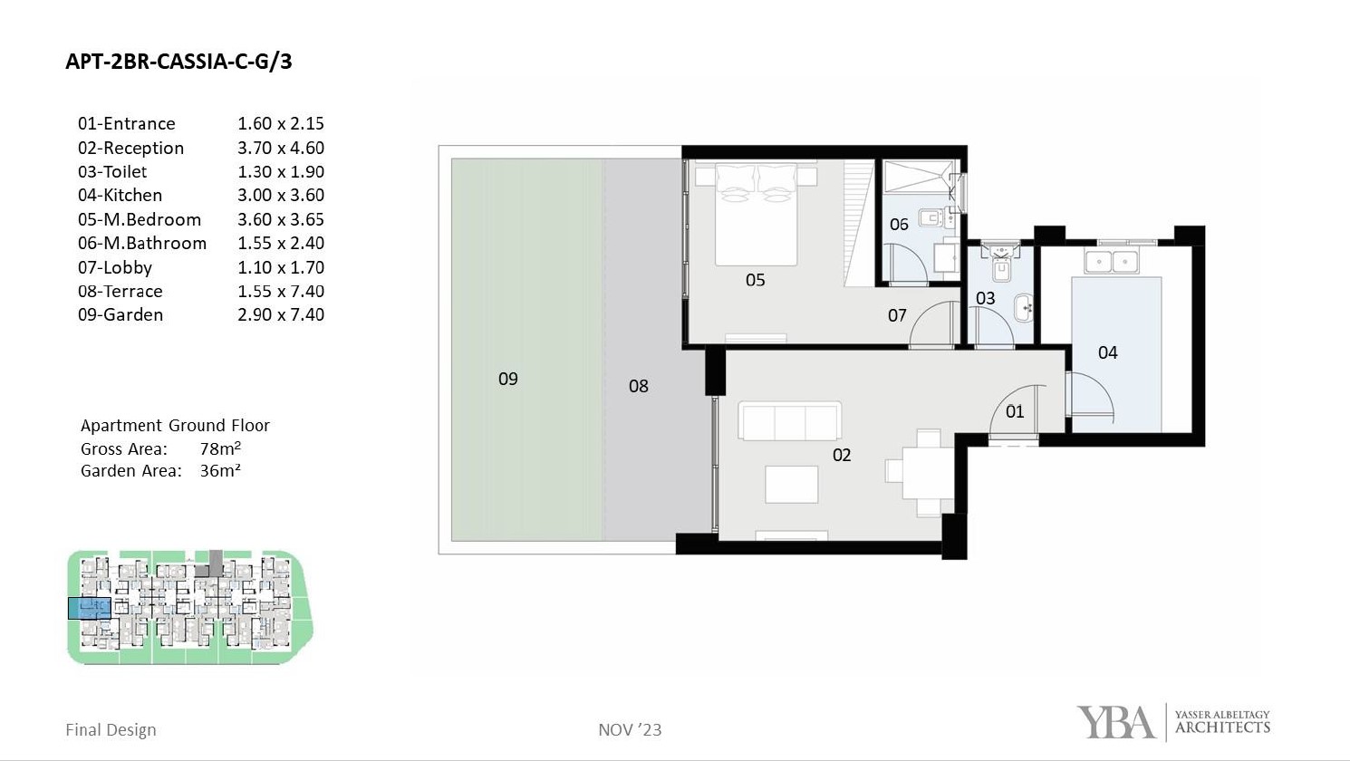 Floor plan for apartment at The Curve