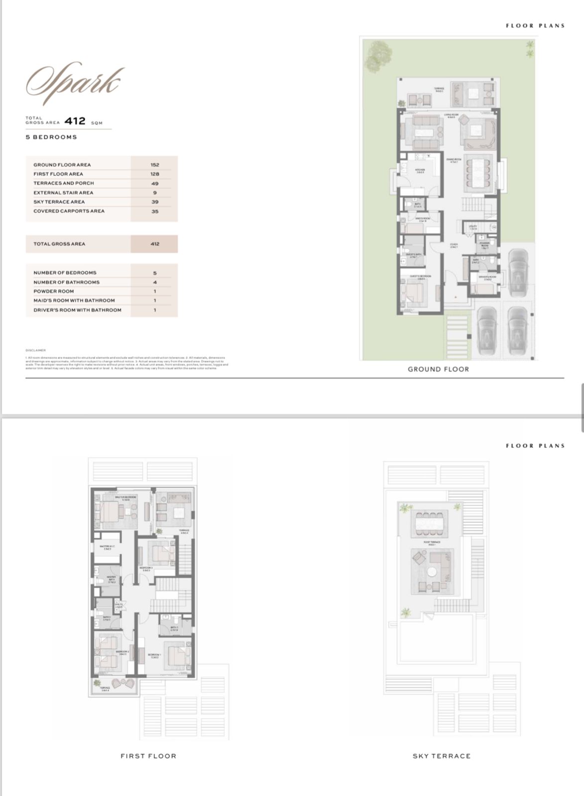 Floor plan for villa at Soul