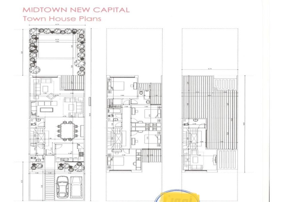 Floor plan for townhouse at Midtown New Capital Villa