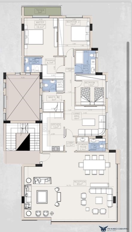 Floor plan for apartment at West ElGolf