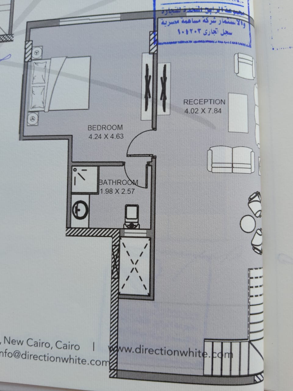 Floor plan for duplex at Direction White