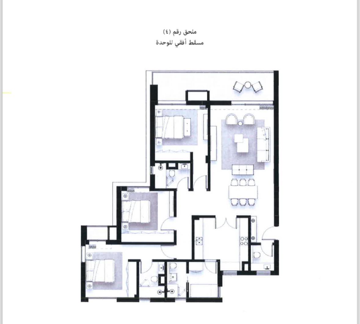 Floor plan for apartment at Solana