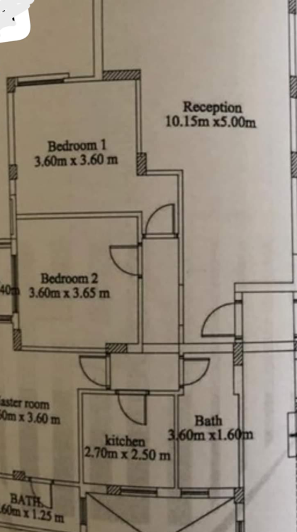 Floor plan for apartment at Fifth Square Al Marasem