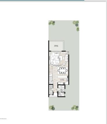 Floor plan for townhouse at Garden Lakes